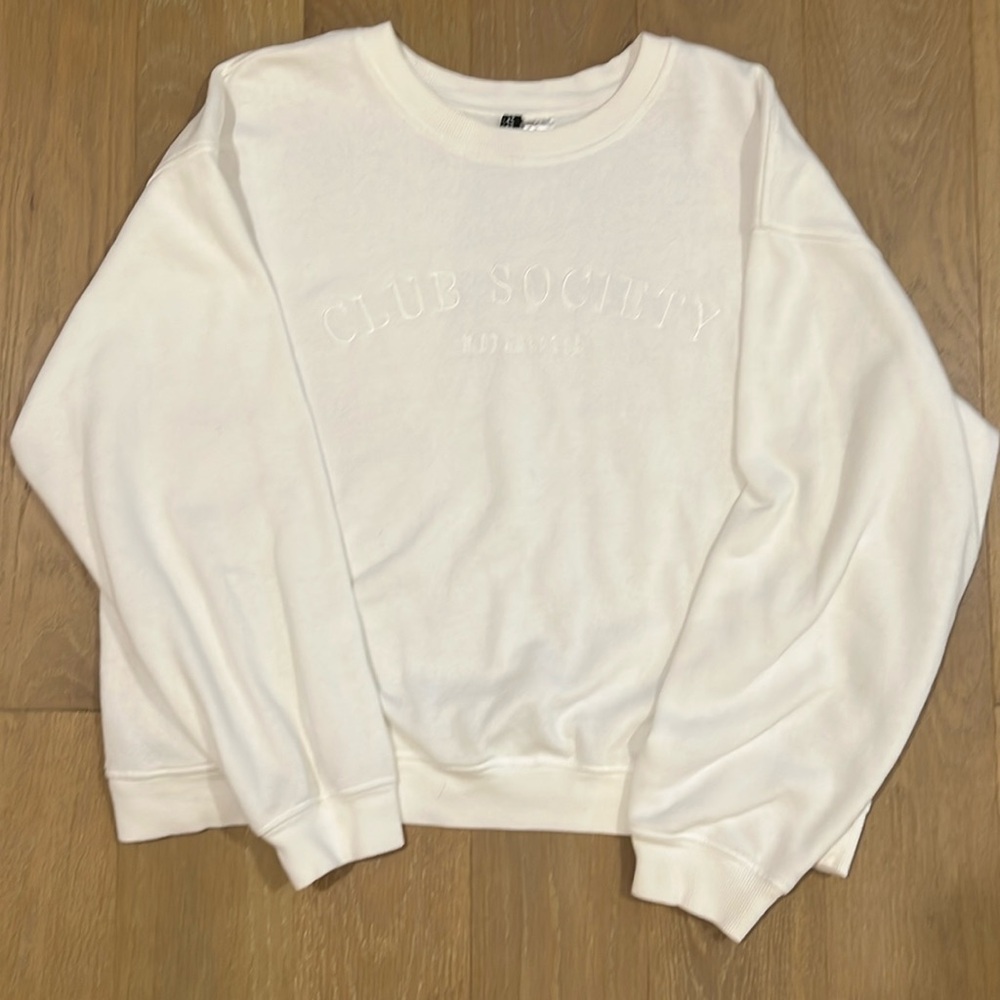 H&M Crewneck Sweater Club Society Manchester